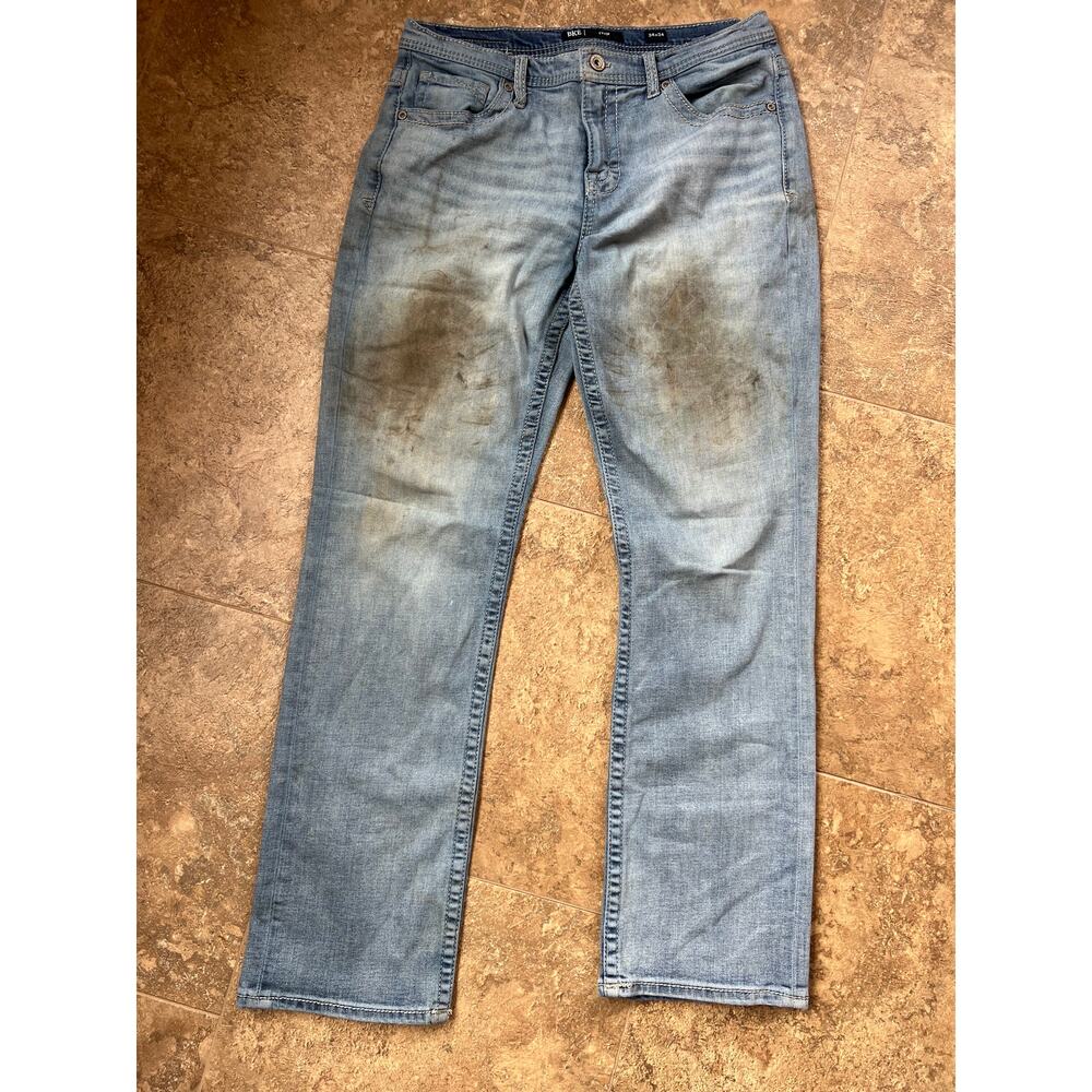 BKE Tyler Straight Leg Stretch Denim Jeans, Men's size 34 x 34